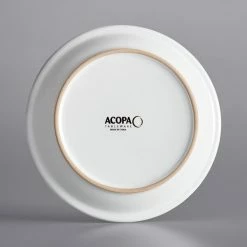 Acopa 9" Bright White Narrow Rim Stoneware Plate - 24/Case 8 Acopa 9" Bright White Narrow Rim Stoneware Plate - 24/Case -Rak Porcelain shop 2085072