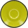 RAK Porcelain FRCLSA13GR Fire 5 1/8" Green Porcelain Saucer - 12/Case
