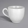 RAK Porcelain SOPCLCU23 Soul 7.8 Oz. Bright White Embossed Porcelain Cup - 12/Case