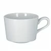 RAK Porcelain HMPASCU23 Helm 7.8 Oz. Bright White Embossed Porcelain Tea Cup - 12/Case