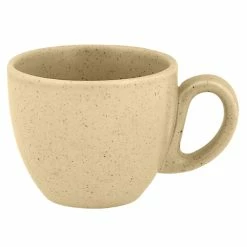 RAK Porcelain GN116C08AL Genesis Mat 2.7 Oz. Silky Almond Porcelain Espresso Cup - 12/Case
