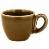 RAK Porcelain GN116C08CA Genesis Glossy 2.7 Oz. Caramel Porcelain Espresso Cup - 12/Case