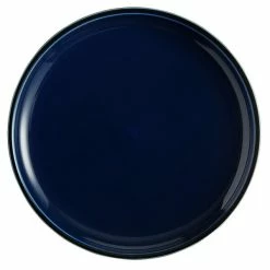 Acopa Keystone 10 1/2" Azora Blue Stoneware Coupe Plate - 4/Pack -Rak Porcelain shop 2090398