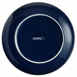 Acopa Keystone 10 1/2" Azora Blue Stoneware Coupe Plate - 4/Pack -Rak Porcelain shop 2090399