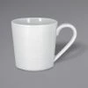 RAK Porcelain HMPASMG30 Helm 10.15 Oz. Bright White Embossed Porcelain Mug - 12/Case
