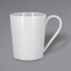 RAK Porcelain HMPASMG36 Helm 12.15 Oz. Bright White Embossed Porcelain Mug - 12/Case