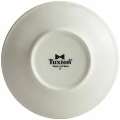 Tuxton MEE-056 Meridian 5 3/4" Eggshell Embossed Swirl Rim China Saucer - 36/Case 5 Tuxton MEE-056 Meridian 5 3/4" Eggshell Embossed Swirl Rim China Saucer - 36/Case -Rak Porcelain shop 2093534