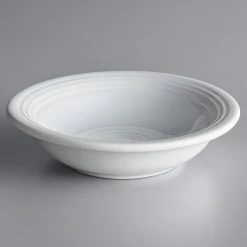 Sample - Acopa Capri 4.5 Oz. Coconut White Stoneware Fruit Bowl / Monkey Dish