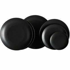 Sample - Acopa 10 1/2" Matte Black Stoneware Coupe Plate -Rak Porcelain shop 2094954