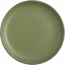 Sample - Acopa Embers 10 3/4" Moss Green Matte Coupe Stoneware Plate