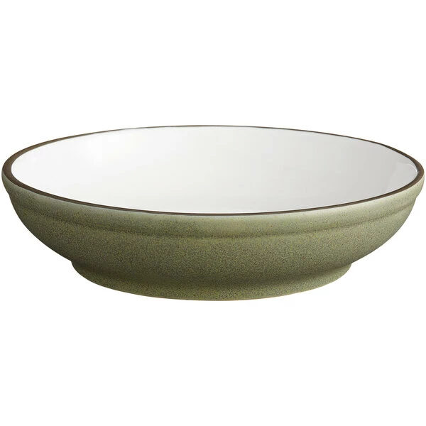 Sample - Acopa Embers 32 Oz. Moss Green Matte Stoneware Pasta Bowl 2 Sample - Acopa Embers 32 Oz. Moss Green Matte Stoneware Pasta Bowl - Image 2