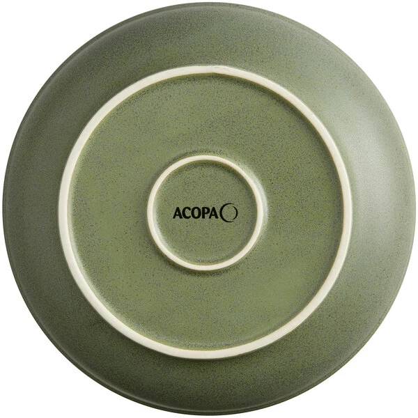 Sample - Acopa Embers 32 Oz. Moss Green Matte Stoneware Pasta Bowl 3 Sample - Acopa Embers 32 Oz. Moss Green Matte Stoneware Pasta Bowl - Image 3