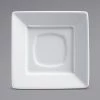 Corona By GET Enterprises PA1101970324 Zen 5 1/2" Bright White Square Saucer - 24/Case