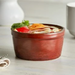 Sample - Acopa Keystone 7 Oz. Chestnut Stoneware Ramekin