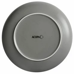 Sample - Acopa Keystone 12 1/2" Granite Gray Stoneware Coupe Plate -Rak Porcelain shop 2096477
