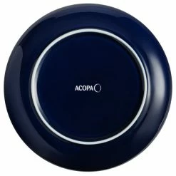 Acopa Keystone 8 1/2" Azora Blue Stoneware Coupe Plate - 4/Pack 6 Acopa Keystone 8 1/2" Azora Blue Stoneware Coupe Plate - 4/Pack -Rak Porcelain shop 2096513