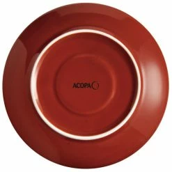 Sample - Acopa Keystone 6 1/2" Sedona Orange Stoneware Saucer -Rak Porcelain shop 2096536