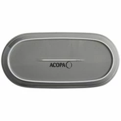 Sample - Acopa Keystone 12 1/2" X 6" Granite Gray Stoneware Oblong Coupe Platter -Rak Porcelain shop 2096560