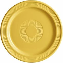 Acopa Capri 9" Citrus Yellow Stoneware Plate - 12/Case -Rak Porcelain shop 2102144