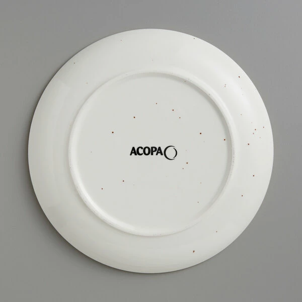 Sample - Acopa Keystone 8 1/2" Vanilla Bean Stoneware Coupe Plate 3 Sample - Acopa Keystone 8 1/2" Vanilla Bean Stoneware Coupe Plate - Image 3