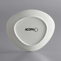 Acopa Nova 7 1/4" Cream White Organic Coupe Stoneware Plate - 36/Case -Rak Porcelain shop 2102160