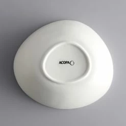 Acopa Nova 25 Oz. Cream White Tall Coupe Stoneware Bowl - 12/Case -Rak Porcelain shop 2102193