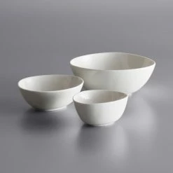 Acopa Nova 25 Oz. Cream White Tall Coupe Stoneware Bowl - 12/Case -Rak Porcelain shop 2102195