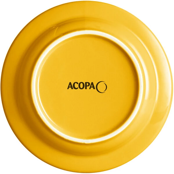 Acopa Capri 6 1/8" Mango Orange Stoneware Plate - 24/Case 3 Acopa Capri 6 1/8" Mango Orange Stoneware Plate - 24/Case - Image 3