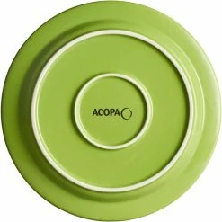 Acopa Capri 9" Bamboo Green Stoneware Plate - 12/Case -Rak Porcelain shop 2102752