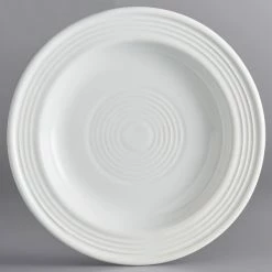 Sample - Acopa Capri 6 1/8" Coconut White Stoneware Plate