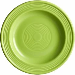 Sample - Acopa Capri 6 1/8" Bamboo Green Stoneware Plate