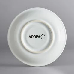 Acopa Capri 6" Coconut White Stoneware Saucer - 12/Pack -Rak Porcelain shop 2103101
