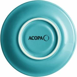 Acopa Capri 6" Caribbean Turquoise Stoneware Saucer - 12/Pack -Rak Porcelain shop 2103119