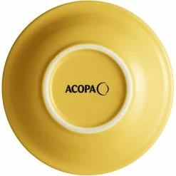 Acopa Capri 4.5 Oz. Citrus Yellow Stoneware Fruit Bowl / Monkey Dish - 12/Pack -Rak Porcelain shop 2103469