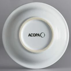 Acopa Capri 4.5 Oz. Coconut White Stoneware Fruit Bowl / Monkey Dish - 12/Pack -Rak Porcelain shop 2103472