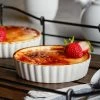 Sample - Acopa Keystone 6 Oz. Vanilla Bean Stoneware Souffle / Creme Brulee Dish