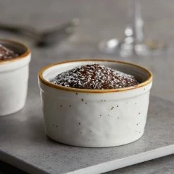 Sample - Acopa Keystone 4 Oz. Vanilla Bean Stoneware Ramekin