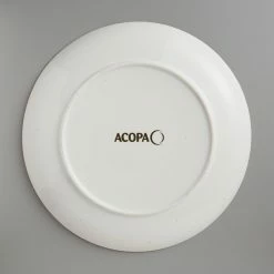 Sample - Acopa Keystone 12 1/2" Vanilla Bean Stoneware Coupe Plate -Rak Porcelain shop 2103641