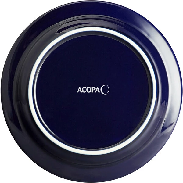 Acopa Capri 7" Deep Sea Cobalt Stoneware Plate - 24/Case 3 Acopa Capri 7" Deep Sea Cobalt Stoneware Plate - 24/Case - Image 3