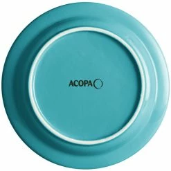 Acopa Capri 7" Caribbean Turquoise Stoneware Plate - 12/Pack -Rak Porcelain shop 2103838