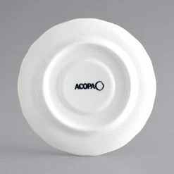 Acopa Condesa 6" Pearl White Scalloped Porcelain Saucer - 36/Case 7 Acopa Condesa 6" Pearl White Scalloped Porcelain Saucer - 36/Case -Rak Porcelain shop 2114830