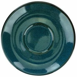 International Tableware LU-2-MI Luna 5 3/4" Round Midnight Blue Porcelain Saucer - 24/Case