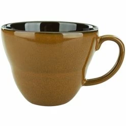 International Tableware LU-1-TA Luna 9 Oz. Terracotta Porcelain Cup - 24/Case