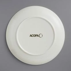 Sample - Acopa Keystone 10 1/2" Vanilla Bean Stoneware Coupe Plate -Rak Porcelain shop 2116916