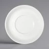 Bauscher By BauscherHepp 116910 B1100 4 11/16" Bright White Round Porcelain Saucer - 12/Case