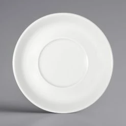 Bauscher By BauscherHepp 116910 B1100 4 11/16" Bright White Round Porcelain Saucer - 12/Case