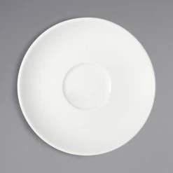 Bauscher By BauscherHepp 716940 Options 7 1/2" Bright White Round Porcelain Saucer - 12/Case