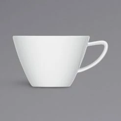 Bauscher By BauscherHepp 715190 Options 14.9 Oz. Bright White Porcelain Cup - 12/Case
