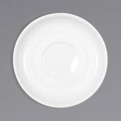 Bauscher By BauscherHepp 546925 Bonn 5 15/16" Bright White Round Porcelain Saucer - 12/Case