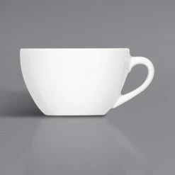 Bauscher By BauscherHepp 275175 Bonn 8.5 Oz. Bright White Porcelain Cup - 12/Case